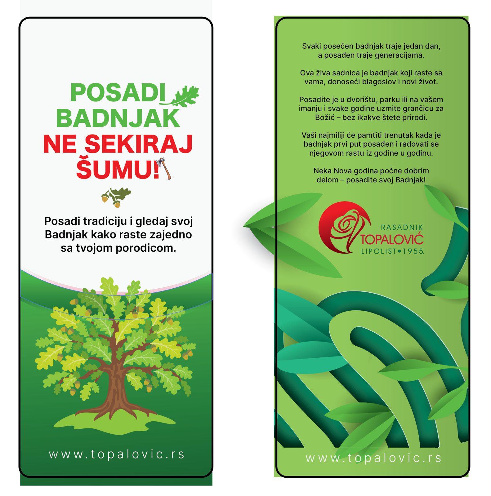 posadi badnjak ne sekiraj šumu